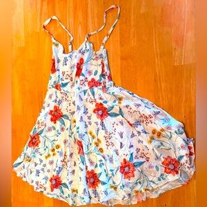 Floral Kids Dress with Straps